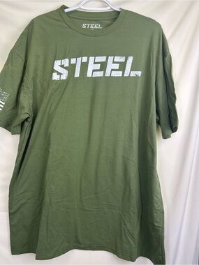 STEEL Military Green Performance T-Shirt